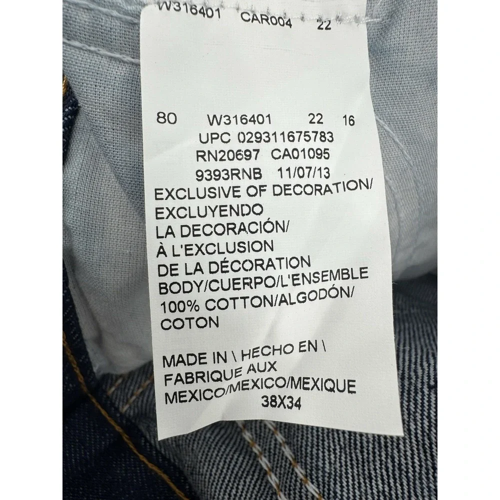 Dickies Mens 5-Pocket Work Jeans Regular Fit 38x34 New With Tags
